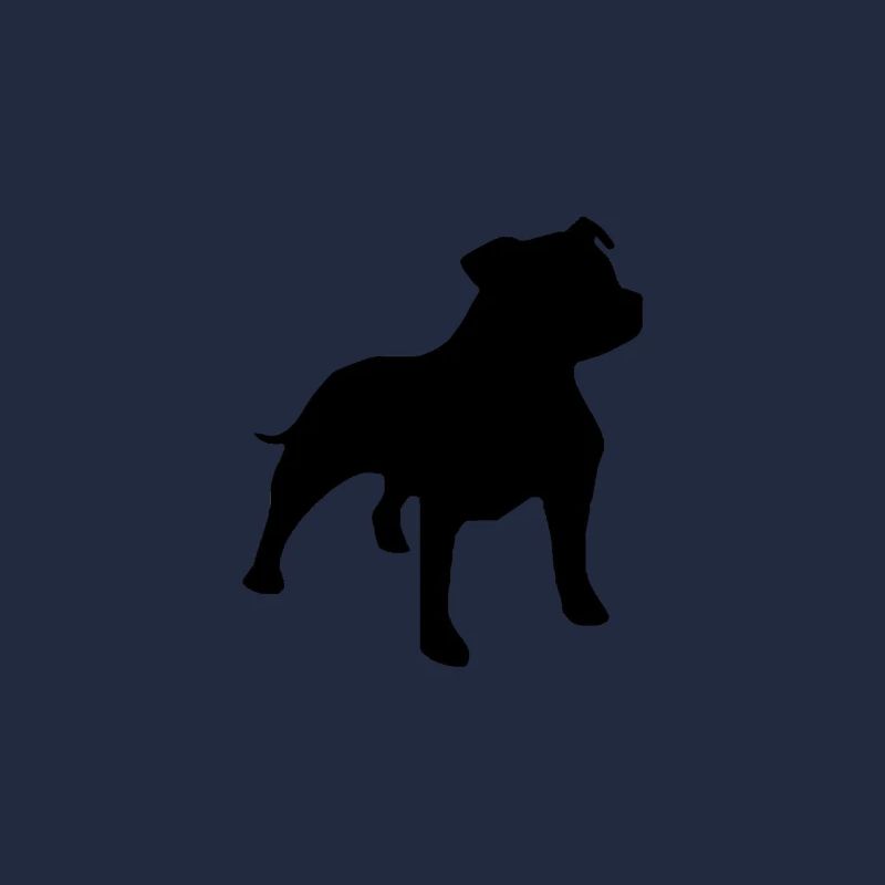Silhouette Pitbull Noir