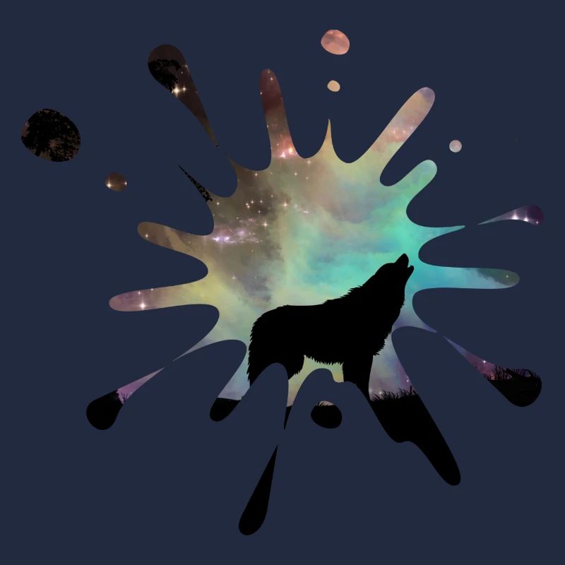Taches de couleur Loup
