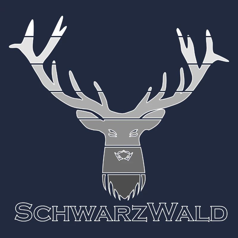 Schwarzwald Hirsch - Multi grey
