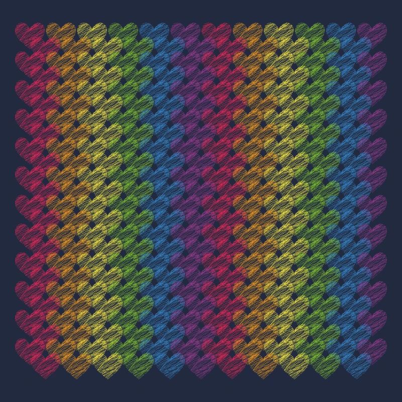 Pride Hearts Rainbow Flag Rainbow