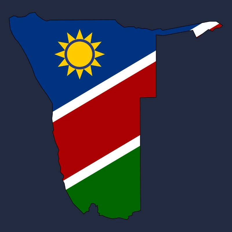 Carte du drapeau de la Namibie