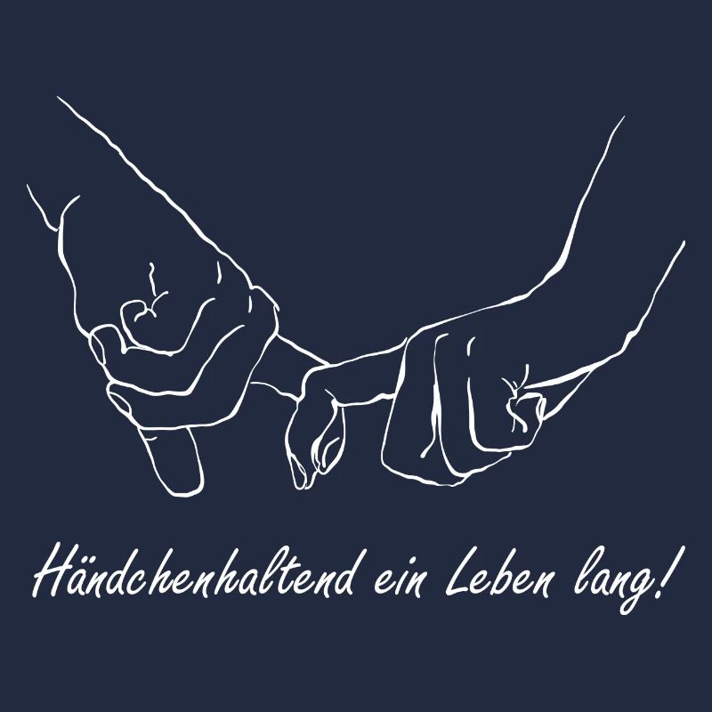 Händchenhaltend ein leben lang zwei Hände halten