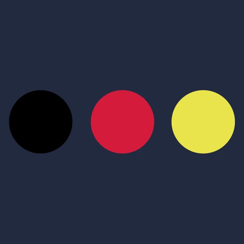 Points noirs, rouges et jaunes
