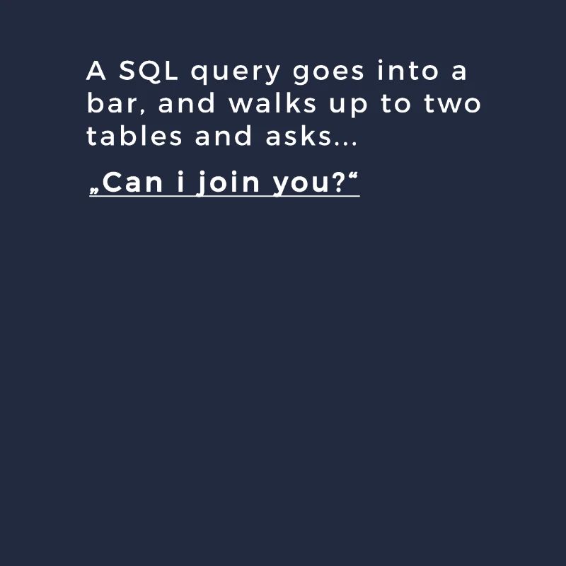Blague de base de données informatique - SQL