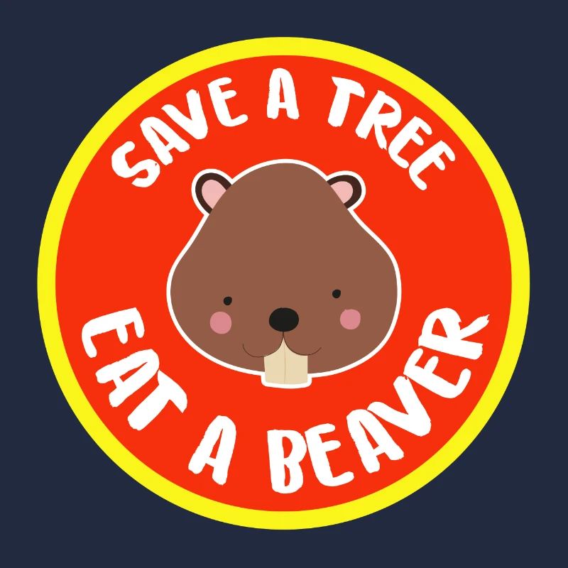 Bieber Bäume Umweltschutz süß Grillen Geschenkidee