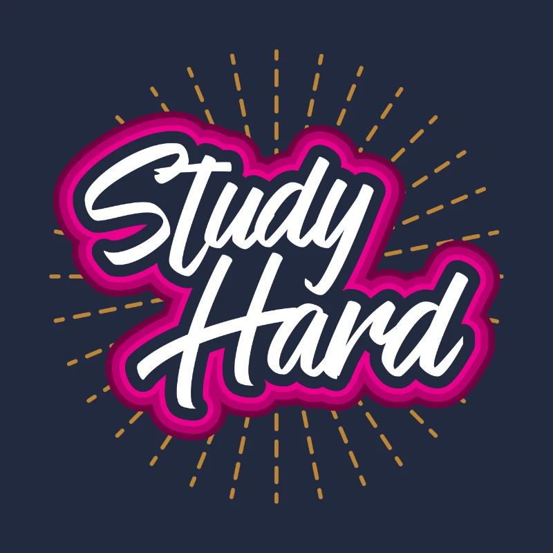 Study hard - student geschenkidee
