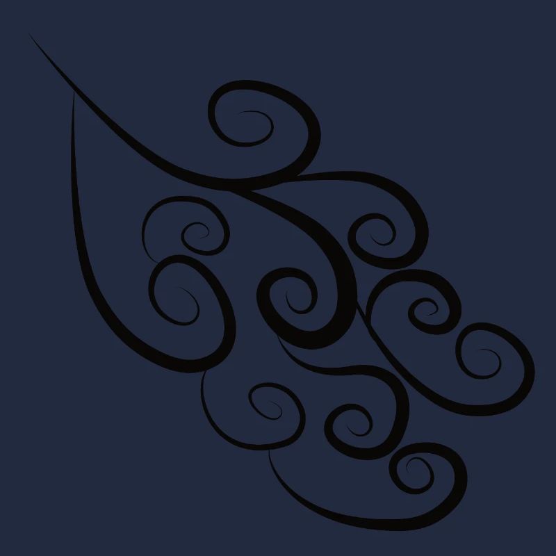 Muster Spiralen Schwarz