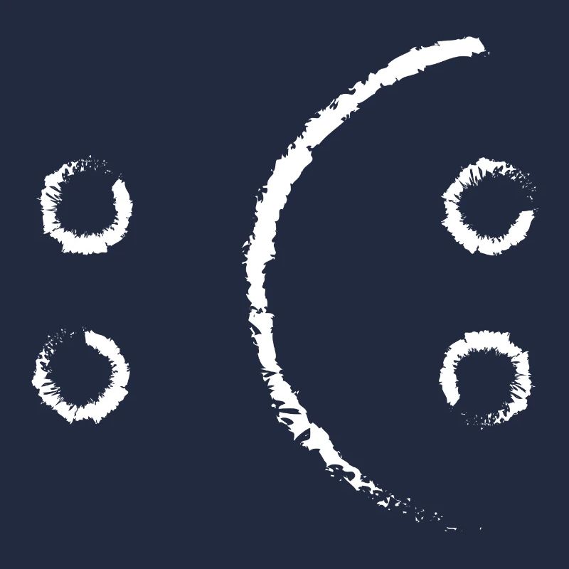 fröhlich oder traurig deine Entscheidung-weiß