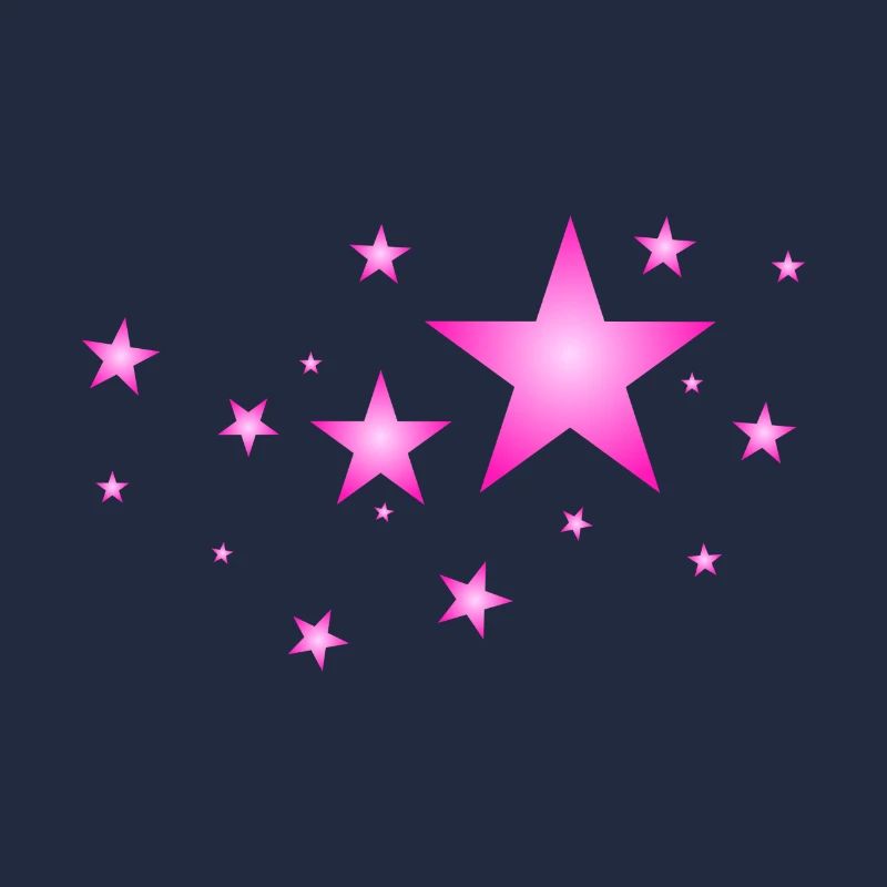 Sterne in Pink