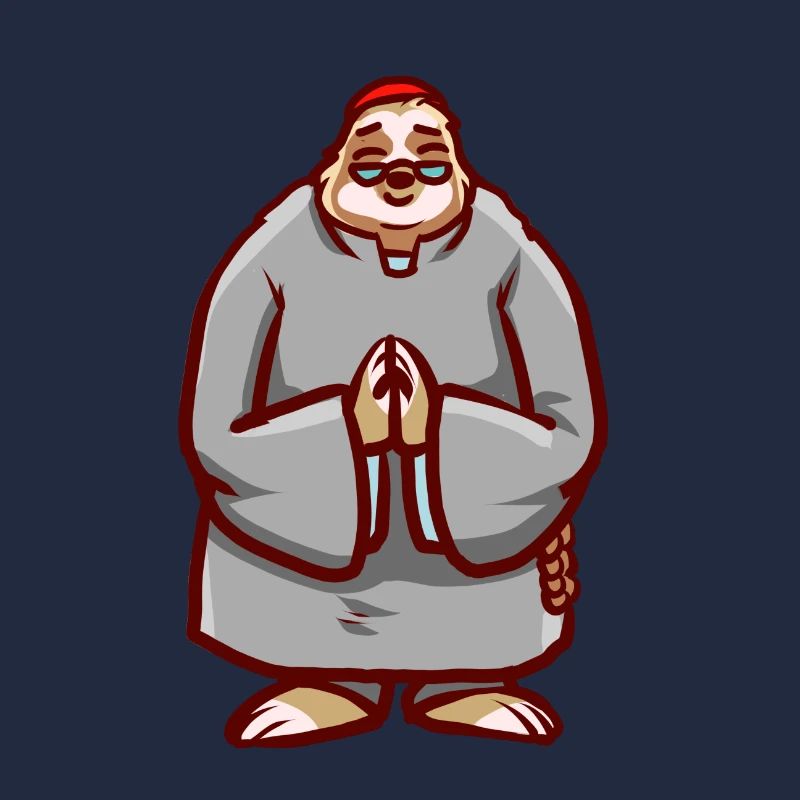 Sloth Priest Priest Chaplain Religion Gift