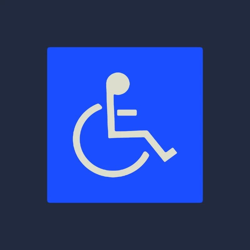 Schild Rollstuhlfahrer behindert