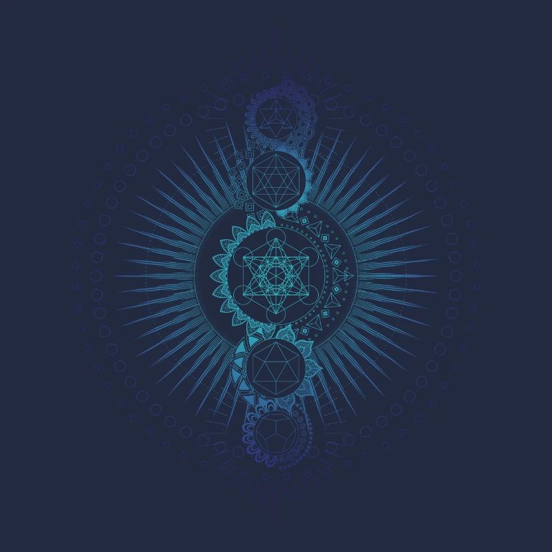 Géométrie Sacrée Dégradé De Cube De Metatron