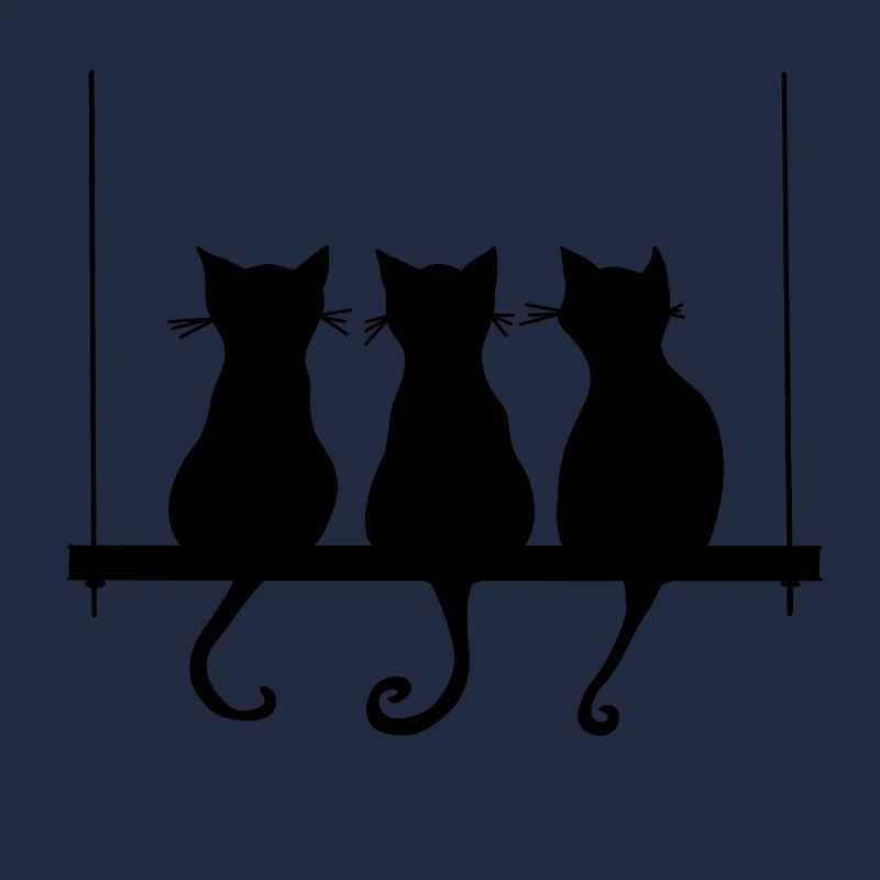 Katzen auf einer Schaukel