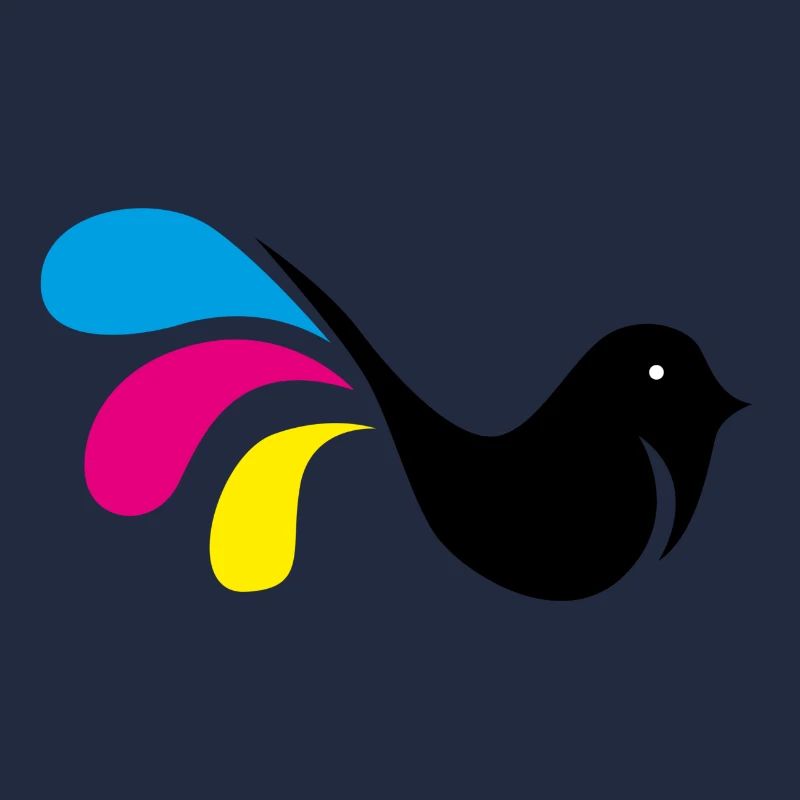 Bunter Vogel Grafik