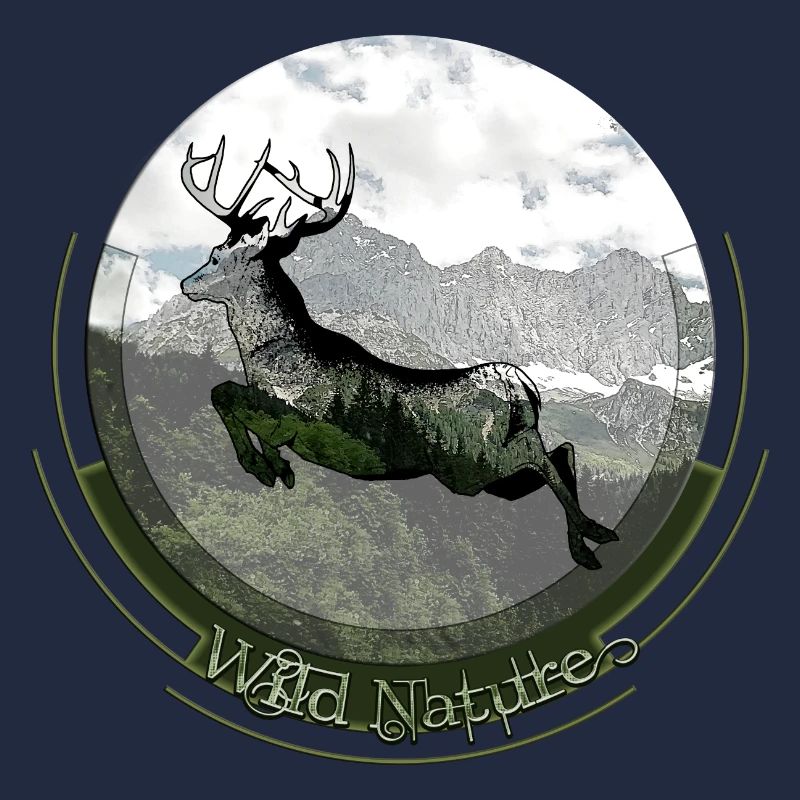 Wild Nature - Deer motif for hunters and hikers