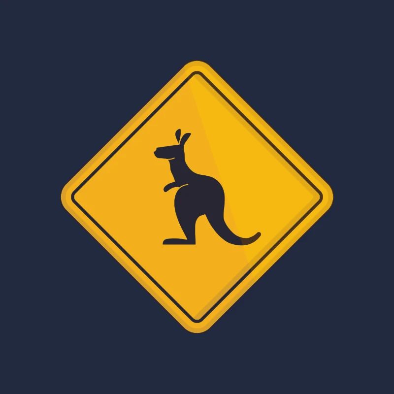 Australien Känguru down under