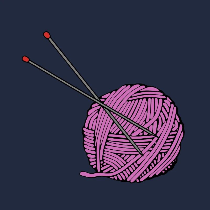 Pinkes Strickgarn