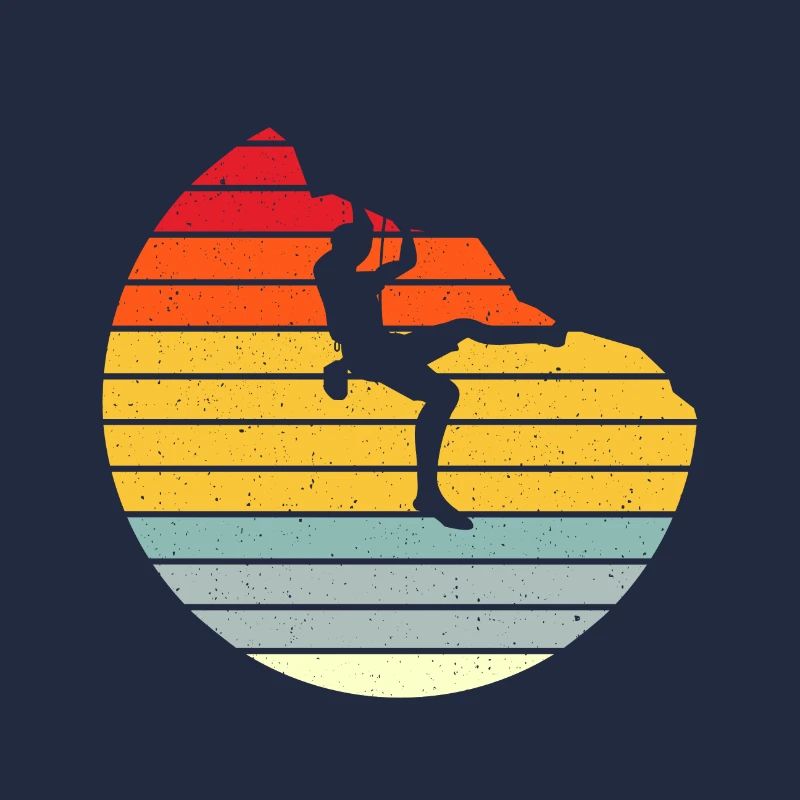 Klettern Vintage Retro