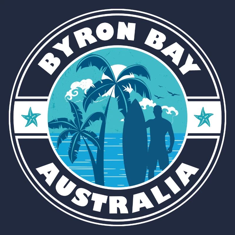 Byron Bay Australia Summer Surf Design