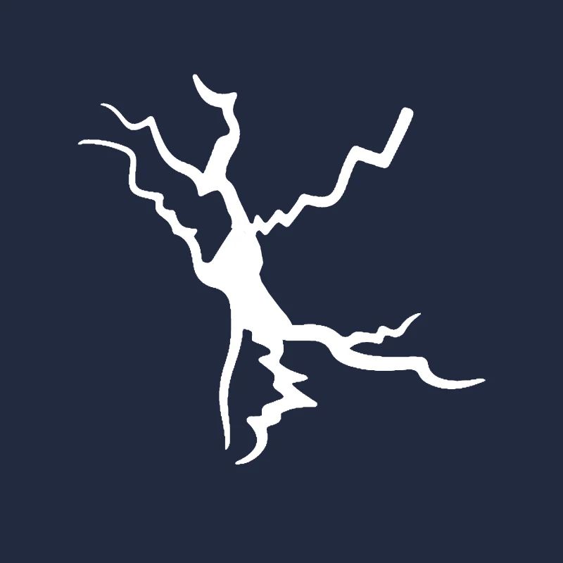 Décoration d’éclair White Crack Split