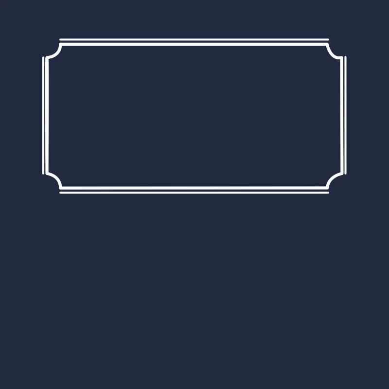 Angular frame in white basic text