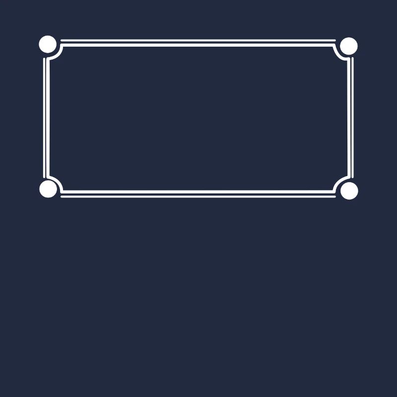 Cadre simple Décoration de forme rectangulaire