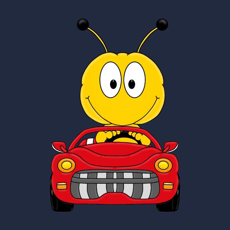 AUTO - BIENE - CABRIO - TIERISCH - AUTOMOBIL