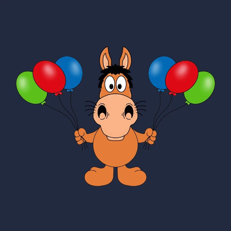 PFERD - PONY - LUFTBALLONS - FEIER - GEBURTSTAG