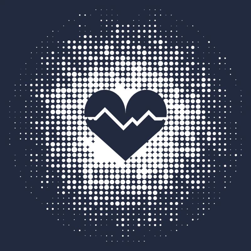Heart in Points Background