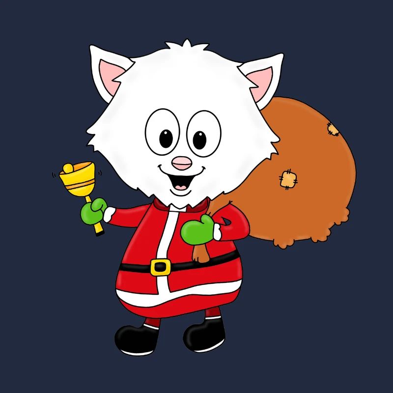 KATZE - WEIHNACHTEN - WEIHNACHTSMANN - GESCHENKE