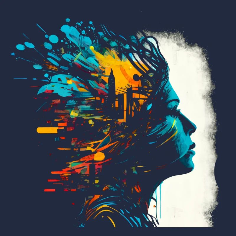 Psychedelisches Artwork - Open Mind