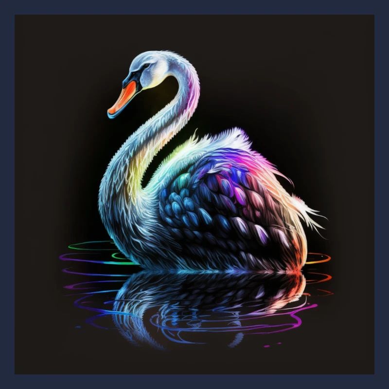 SWAN WITH ITS REFLECTION