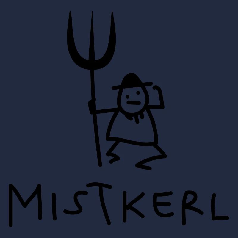 Kerl mit Mistgabel
