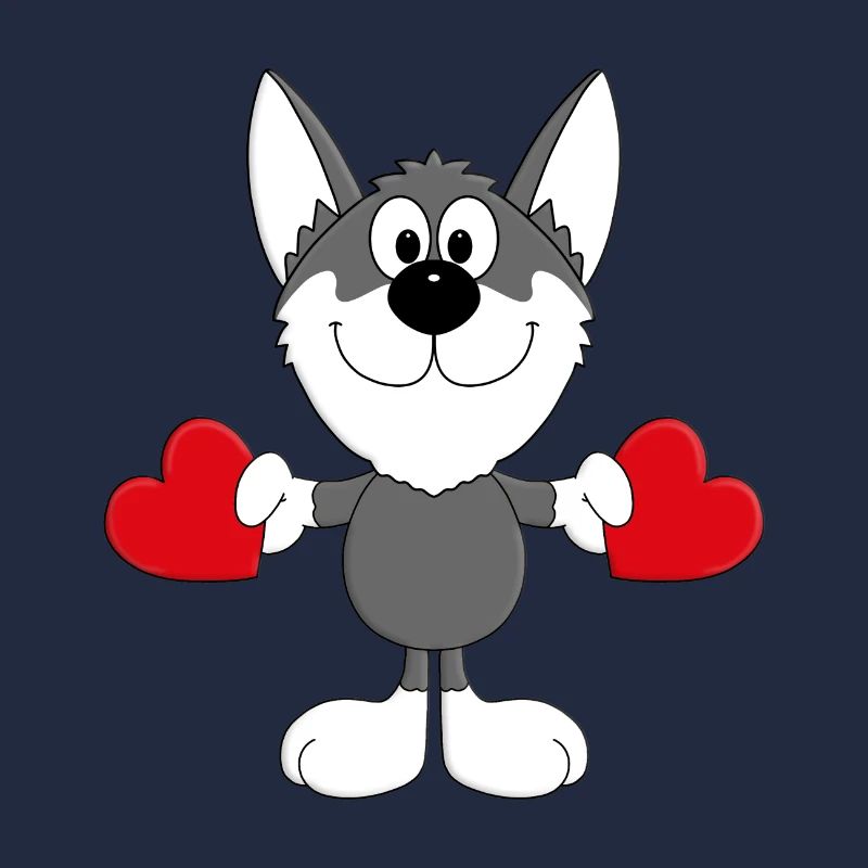HUND - WOLFSHUND - SCHLITTENHUND - HUSKY - LIEBE