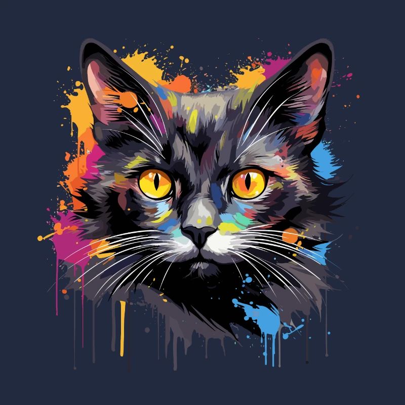 schwarze Katze