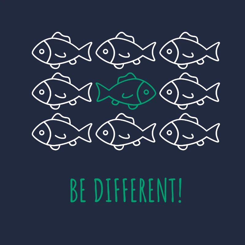 Être différent! -Être différent! École de poissons