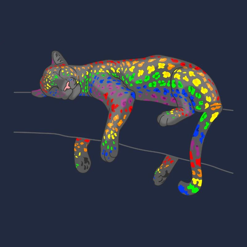Regenbogen Leopard