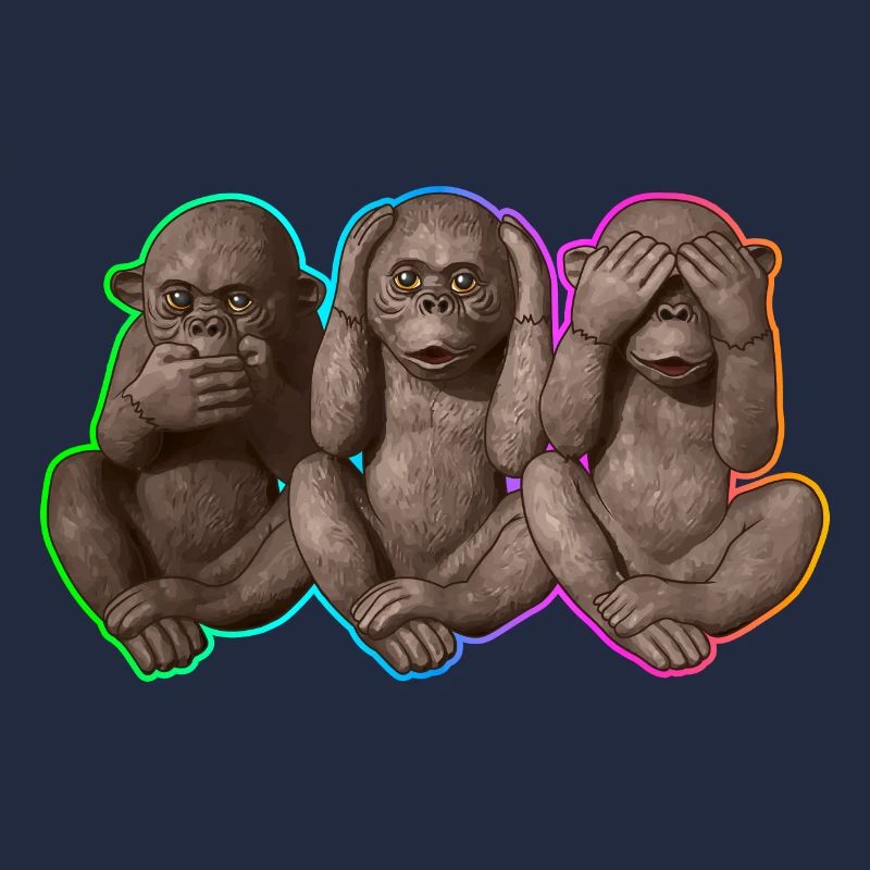 Three wise Monkeys | 3 weise Affen