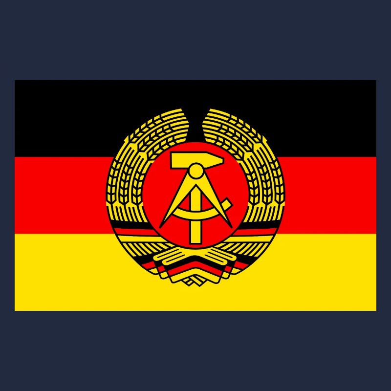 Drapeau de la RDA (stylisé)