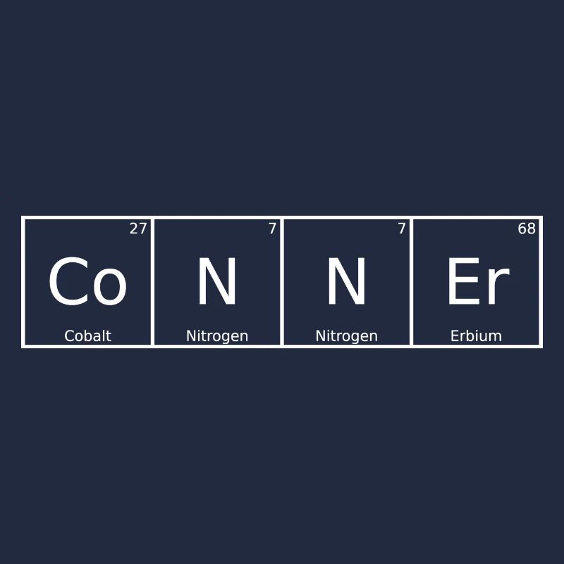Conner Name First Name Chemistry Periodic Table Elements