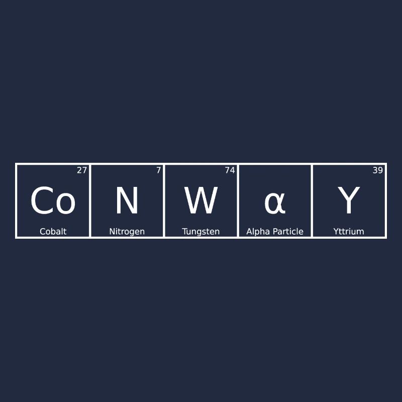 Conway Name First Name Chemistry Periodic Table Elements