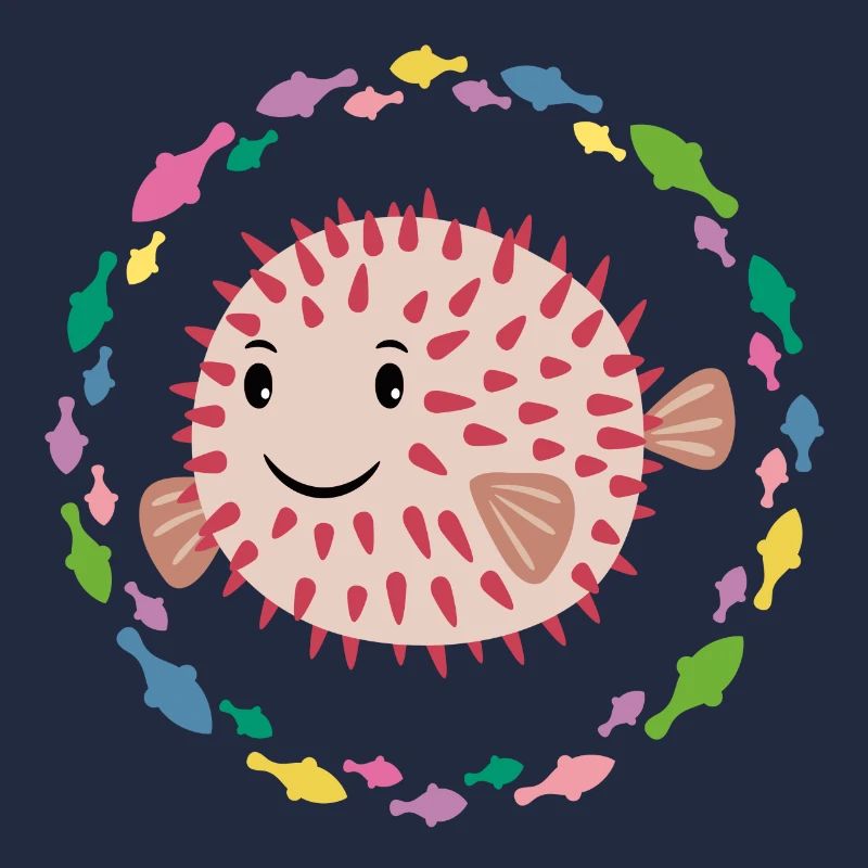 Small prickly puffer fish