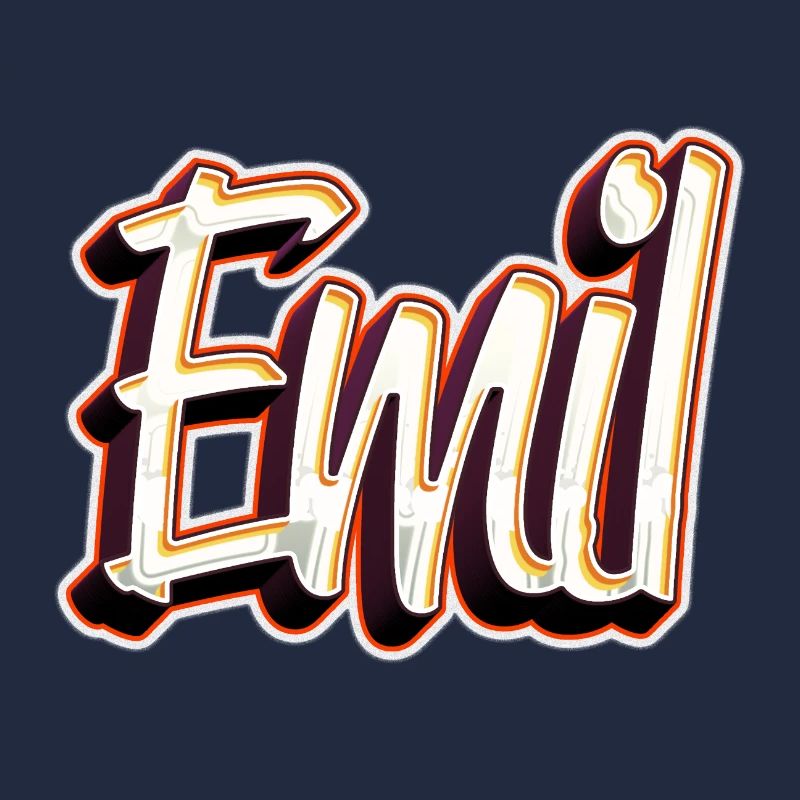 Emil Prénom Nom Graffiti Design