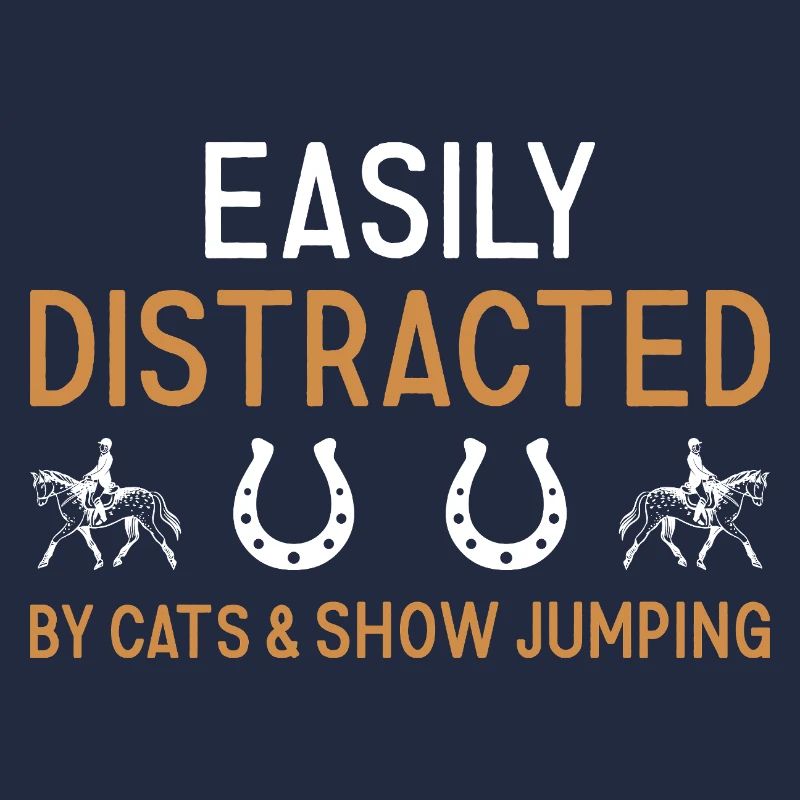 Le sauteur facilement distrait par les chats et le saut d’obstacles