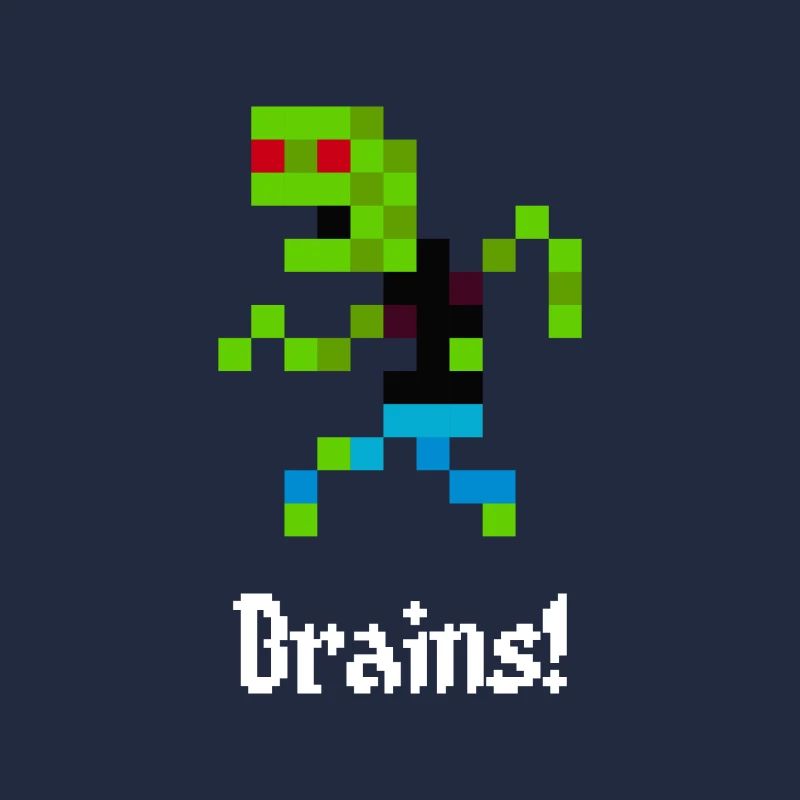 Zombie 8 bits (Brains!)