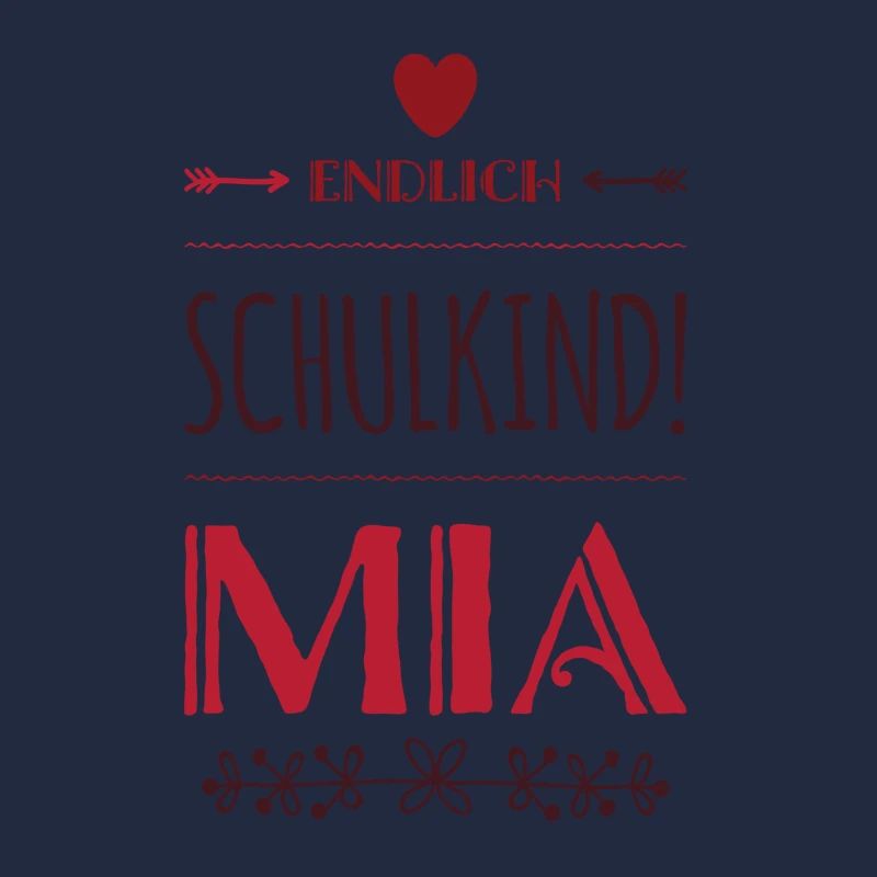 Endlich Schulkind Mia Einschulung
