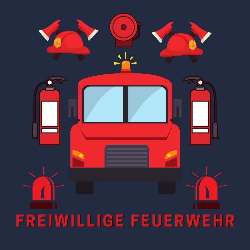 Pompier volontaire des pompiers (idée cadeau)