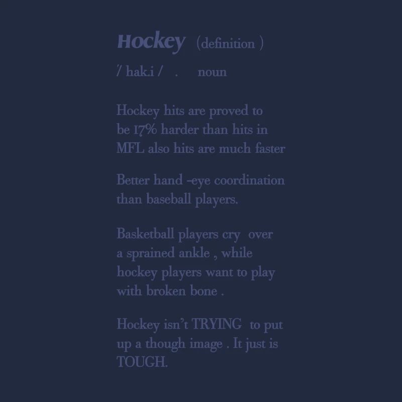Ice Hockey Definition
