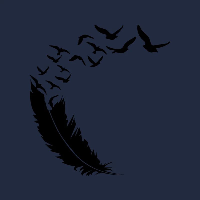 Essaim d’oiseaux - Plume - Art