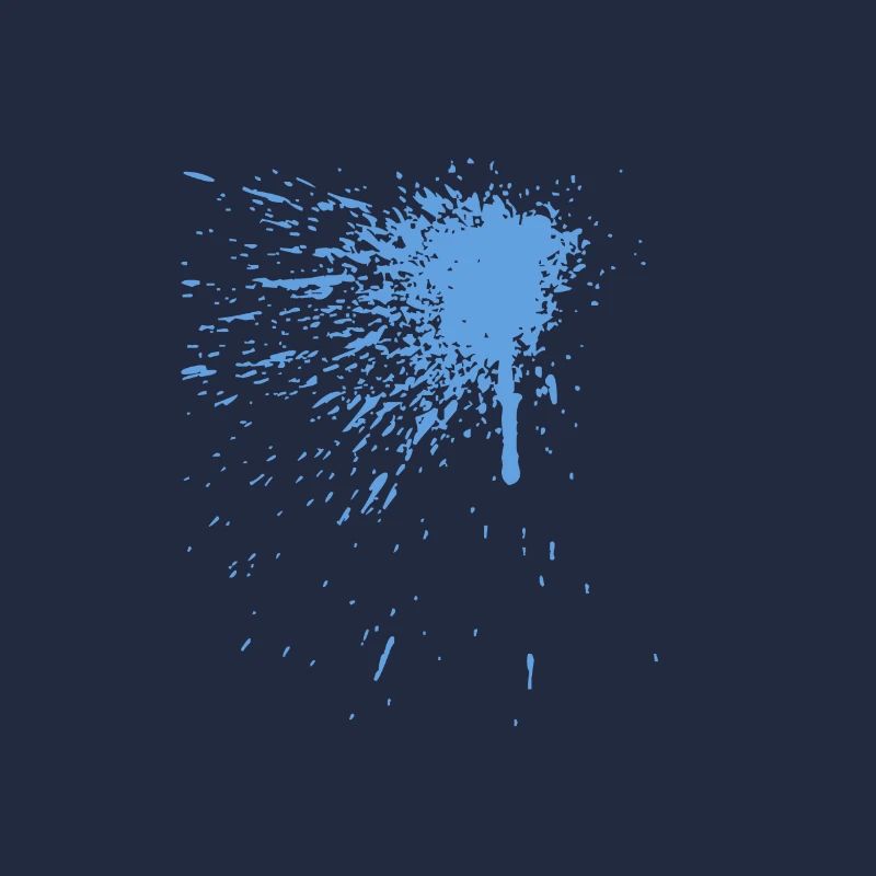 Une tache de couleur bleue